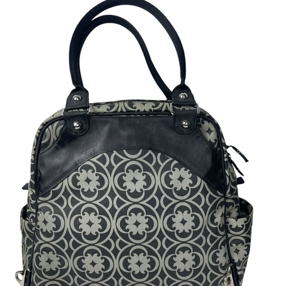 Petunia Pickle Bottom Baby Diaper Bag Black Grey - Picture 4 of 11